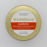 Wanderlux Alabama Southern Sunrise Dawn 6.5 Ounce Soy Candle