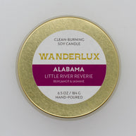 Wanderlux Alabama Little River Reverie 6.5 Ounce Soy Candle