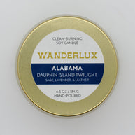 Wanderlux Alabama Dauphin Island Twilight 6.5 Ounce Soy Candle