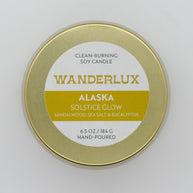 Wanderlux Alaska Solstice Glow 6.5 Ounce Soy Candle