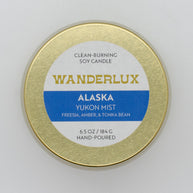 Wanderlux Alaska Yukon Mist 6.5 Ounce Soy Candle