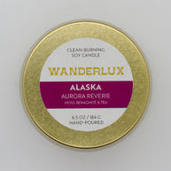 Wanderlux Alaska Aurora Reverie 6.5 Ounce Soy Candle