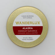 Wanderlux Alaska Midnight Sun Spice 6.5 Ounce Soy Candle