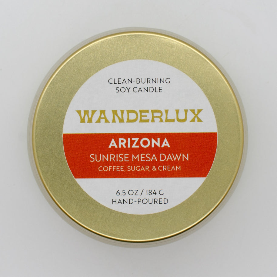 Wanderlux Arizona Sunrise Mesa Dawn 6.5 Ounce Soy Candle