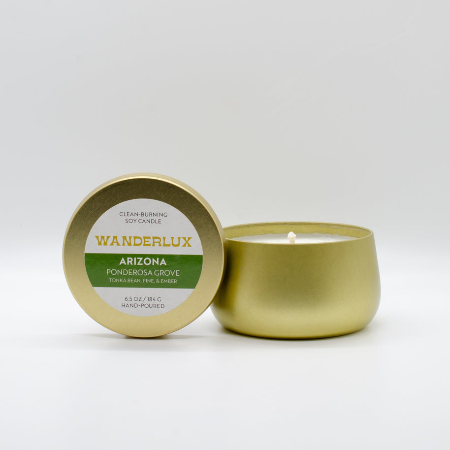 Wanderlux Arizona Ponderosa Grove 6.5 Ounce Soy Candle
