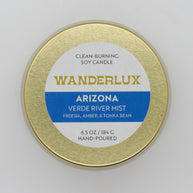 Wanderlux Arizona Verde River Mist 6.5 Ounce Soy Candle