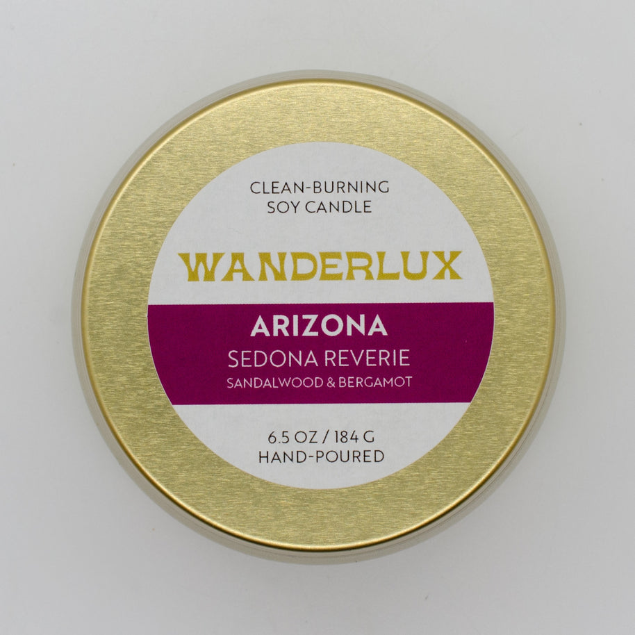 Wanderlux Arizona Sedona Reverie 6.5 Ounce Soy Candle