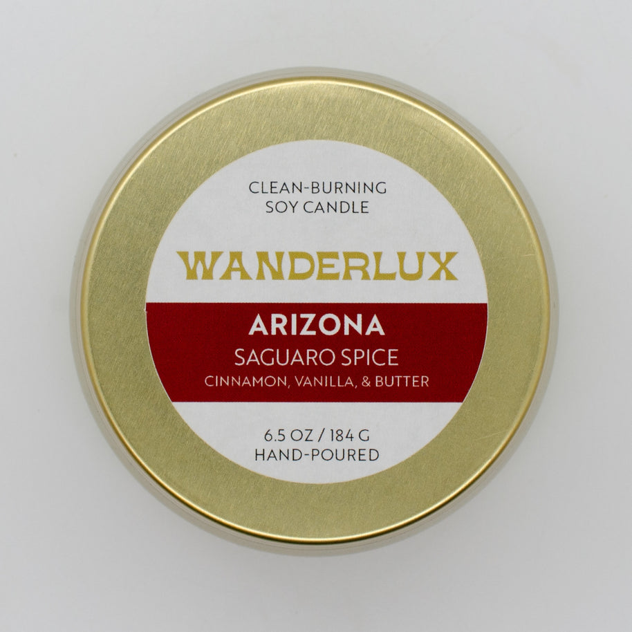 Wanderlux Arizona Saguaro Spice 6.5 Ounce Soy Candle