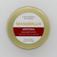 Wanderlux Arizona Saguaro Spice 6.5 Ounce Soy Candle
