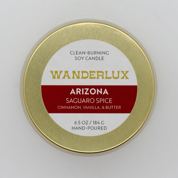 Wanderlux Arizona Saguaro Spice 6.5 Ounce Soy Candle