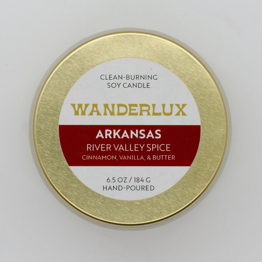 Wanderlux Arkansas River Valley Spice 6.5 Ounce Soy Candle