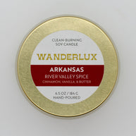 Wanderlux Arkansas River Valley Spice 6.5 Ounce Soy Candle
