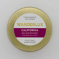 Wanderlux California Big Sur Reverie 6.5 Ounce Soy Candle