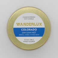 Wanderlux Colorado San Juan Mist 6.5 Ounce Soy Candle