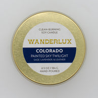 Wanderlux Colorado Painted Sky Twilight 6.5 Ounce Soy Candle