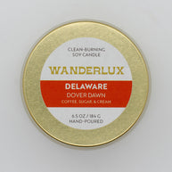 Wanderlux Delaware Dover Dawn 6.5 Ounce Soy Candle