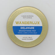 Wanderlux Delaware Brandywine Mist 6.5 Ounce Soy Candle