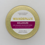 Wanderlux Delaware Delaware River Reverie 6.5 Ounce Soy Candle