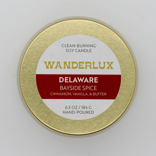 Wanderlux Delaware Bayside Spice 6.5 Ounce Soy Candle
