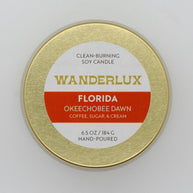 Wanderlux Florida Okeechobee Dawn 6.5 Ounce Soy Candle