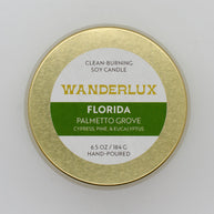 Wanderlux Florida Palmetto Grove 6.5 Ounce Soy Candle