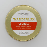 Wanderlux Georgia Blue Ridge Dawn 6.5 Ounce Soy Candle