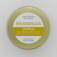 Wanderlux Georgia Coastal Shores Glow 6.5 Ounce Soy Candle