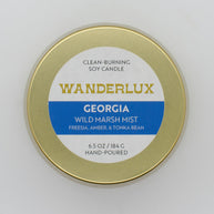 Wanderlux Georgia Wild Marsh Mist 6.5 Ounce Soy Candle