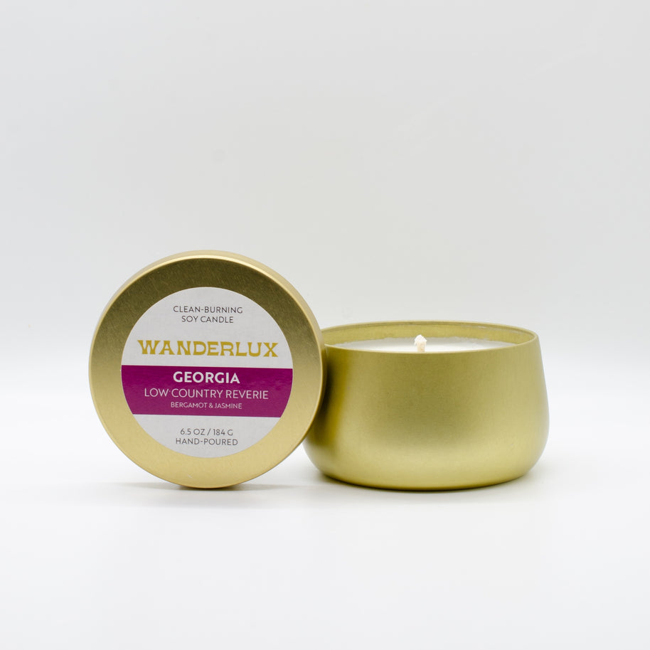 Wanderlux Georgia Low Country Reverie 6.5 Ounce Soy Candle