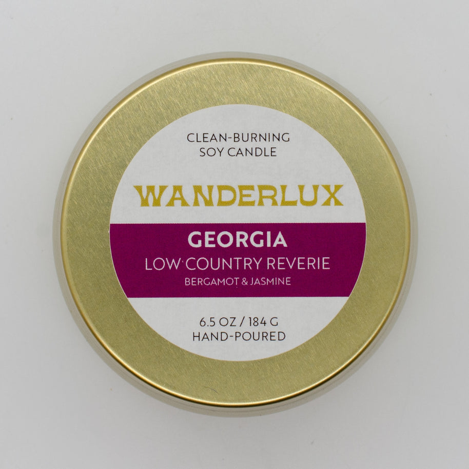 Wanderlux Georgia Low Country Reverie 6.5 Ounce Soy Candle