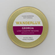 Wanderlux Georgia Low Country Reverie 6.5 Ounce Soy Candle
