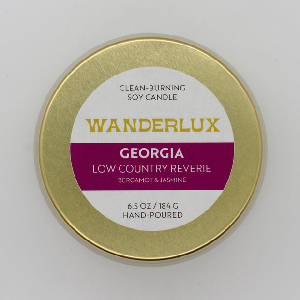 Wanderlux Georgia Low Country Reverie 6.5 Ounce Soy Candle