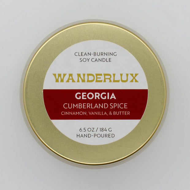 Wanderlux Georgia Cumberland Spice 6.5 Ounce Soy Candle