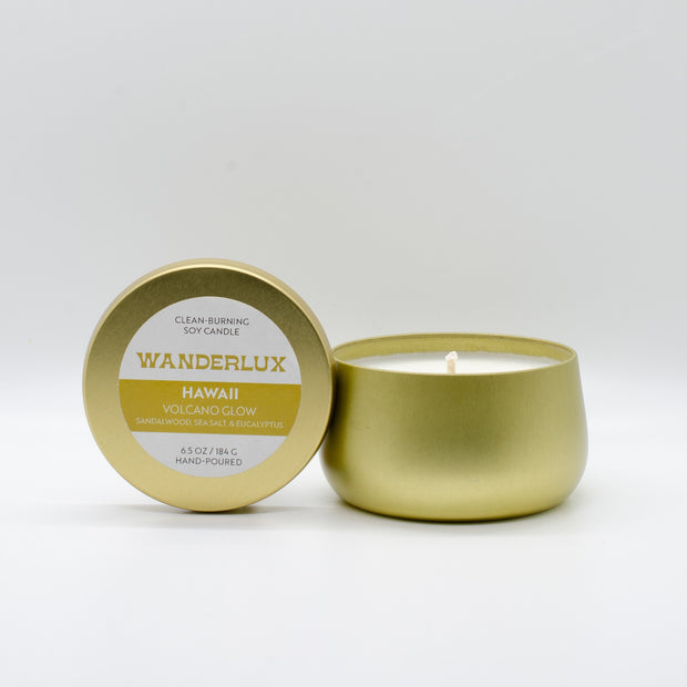 Wanderlux Hawaii Volcano Glow 6.5 Ounce Soy Candle