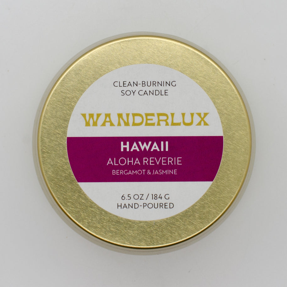 Wanderlux Hawaii Aloha Reverie 6.5 Ounce Soy Candle