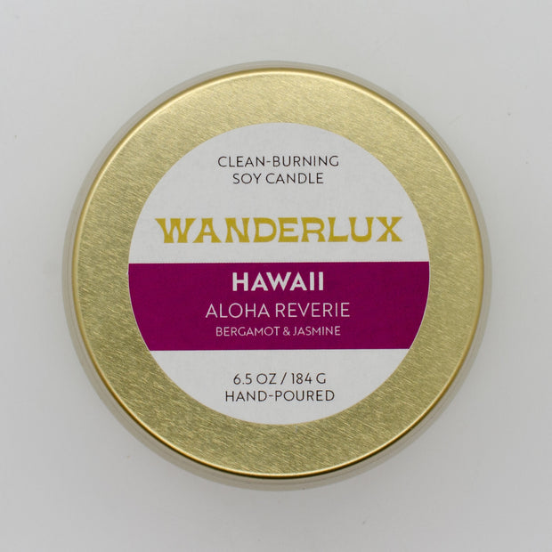 Wanderlux Hawaii Aloha Reverie 6.5 Ounce Soy Candle