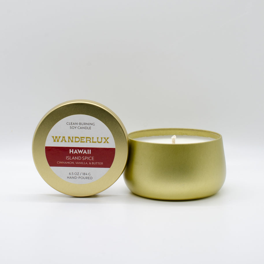 Wanderlux Hawaii Island Spice 6.5 Ounce Soy Candle