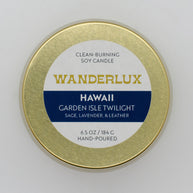 Wanderlux Hawaii Garden Isle Twilight 6.5 Ounce Soy Candle
