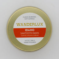 Wanderlux Idaho Sawtooth Dawn 6.5 Ounce Soy Candle