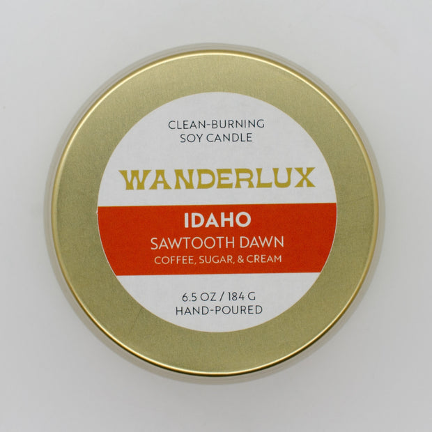 Wanderlux Idaho Sawtooth Dawn 6.5 Ounce Soy Candle