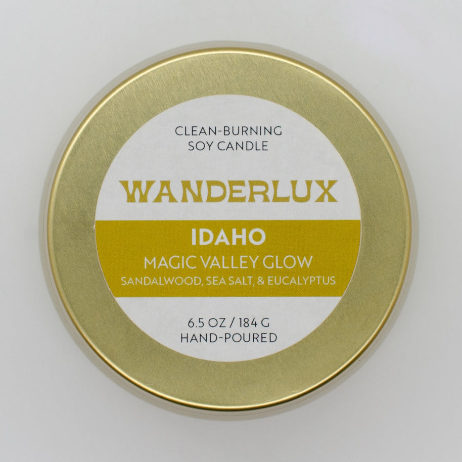 Wanderlux Idaho Magic Valley Glow 6.5 Ounce Soy Candle