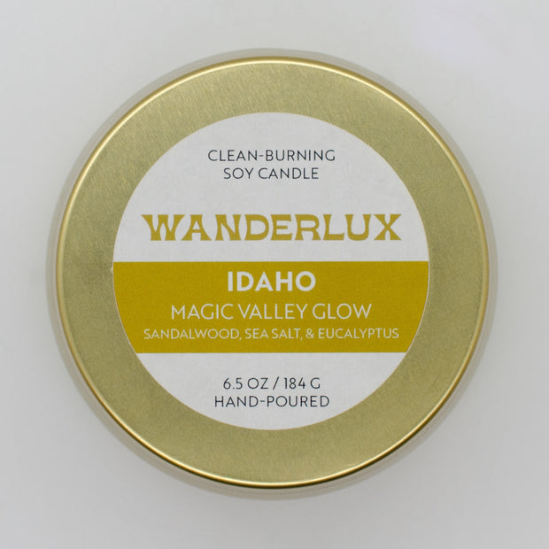 Wanderlux Idaho Magic Valley Glow 6.5 Ounce Soy Candle
