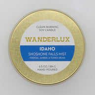 Wanderlux Idaho Shoshone Falls Mist 6.5 Ounce Soy Candle
