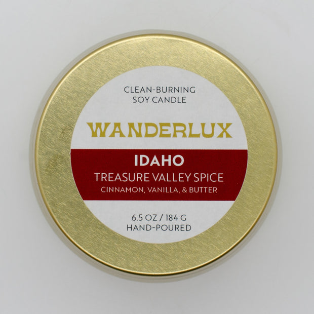 Wanderlux Idaho Treasure Valley Spice 6.5 Ounce Soy Candle