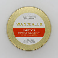 Wanderlux Illinois Prairie Breeze Dawn 6.5 Ounce Soy Candle