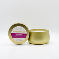 Wanderlux Illinois Chicago Reverie 6.5 Ounce Soy Candle