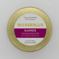 Wanderlux Illinois Chicago Reverie 6.5 Ounce Soy Candle
