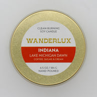 Wanderlux Indiana Lake Michigan Dawn 6.5 Ounce Soy Candle
