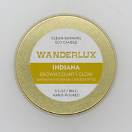 Wanderlux Indiana Brown County Glow 6.5 Ounce Soy Candle