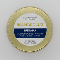 Wanderlux Indiana Golden Dunes Twilight 6.5 Ounce Soy Candle